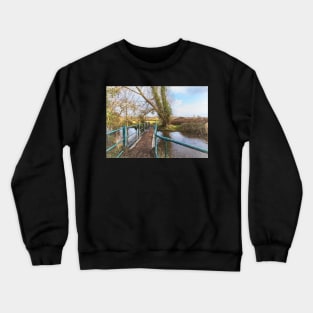 Footbridge Over The River Pang Crewneck Sweatshirt